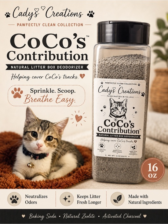 Hand Crafted Other - CoCo's Contribution Natural Litter Box Deodorizer